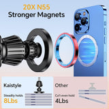 SISXSO Car Phone Mount for Magsafe,20 Strong Magnets, Magnetic Phone Holder for Car Dashboard,  360° Rotation Hands Free Mag Safe Phone Mount for Car Dash Fit 15 14 13 12 Pro Max Plus MagSafe Case