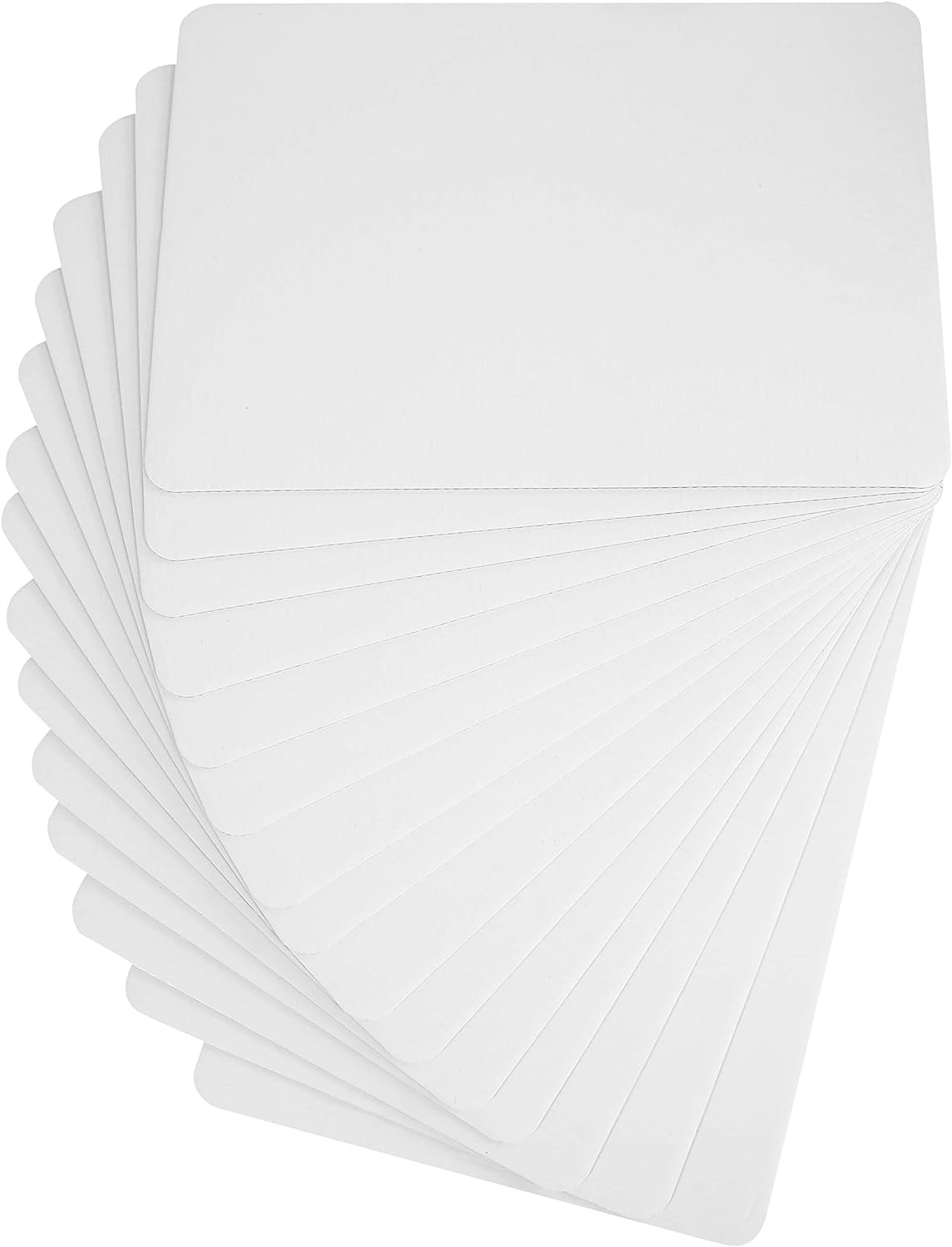 SISXSO White Quarter Cake Sheet 13.75” x 9.75” Cake Board Sturdy Rectangle Greaseproof Pad Full 15 Pk Boards (15, White)