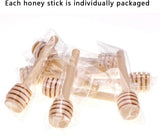Colher de mel de madeira - 6 peças de 3 polegadas mini palito de favo de mel, pequeno palito de mel para pote de mel, dispensar mel e lembrancinhas de festa de casamento 