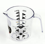 SISXSO Select Plastic Measuring Cup, 1 Cup Capacity, Clear