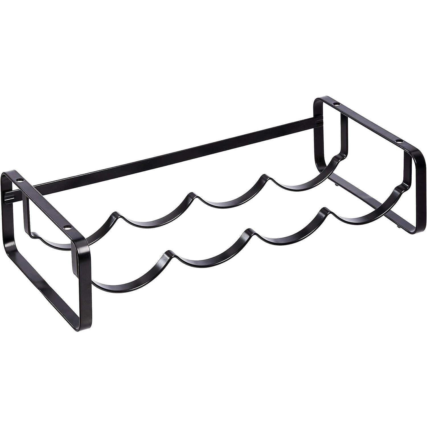 SISXSO Tabletop Stackable Wine Rack, Black