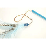 SISXSO Frisky Flyer Feather Wand Cat Toy, Extendable Up to 24"