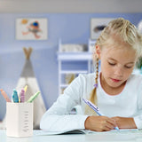 Canetas de gel, 5 peças de canetas de escrita suave de ponta média, canetas fofas para mulheres, série de ponta, canetas de tinta preta de 0,7 mm para anotações em diário, material de escritório escolar (5 peças Gradient Morandi) 