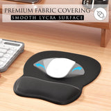 Mouse Pad com suporte de pulso em gel, mousepad confortável com superfície lisa para descanso de pulso e base antiderrapante para alívio da dor, computador, laptop, escritório e casa, 9,4 x 8,1 pol. 
