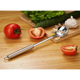 Garfo para macarrão, Colher para macarrão, Separador para espaguete, Servidor para macarrão de aço inoxidável durável, Servidor para colher para espaguete, Resistente ao calor, 12 polegadas 