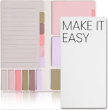 SISXSO Sticky Notes Set, Divider Sticky Notes 410 Packs Planner Sticky Note Dividers Tabs with Color Coding for School Supplies, Office Supplies, Book Notes