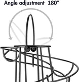 Suporte de armazenamento em metal para dispensador de ovos em espiral, suporte para exibição de bancada, preto 