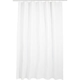 Forro de cortina de chuveiro PEVA calibre 8 resistente à água com ímãs inferiores e ganchos de plástico, 72"L x 72"W, branco 