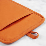 Conjunto de 2 suportes para panelas de silicone macio com nervuras, mel, 7"x9" 