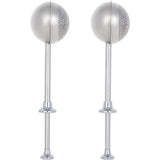 Polvilhador de farinha para assar, operação com uma mão, espanador de açúcar em pó de aço inoxidável 304, peneira de farinha para pegar e polvilhar, pacote de presente 