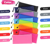 SISXSO 12 Pack Zipper Pencil Pouch Pencil Bags, Zipper Pencil Pouches Bulk, Waterproof Pencil Case, for Organizing Storage Office Supplies Bills Cosmetics Travel Accessories
