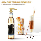 Bombas de xarope de café Gold | Serve para xaropes Torani, DaVinci, Jordan's Skinny (Monin 33,8oz) de 750ml/25-4oz (pacote com 4) 