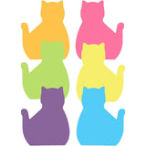 Conjunto de notas adesivas de gato com 360 folhas, presentes para amantes de gatos para mulheres, suprimentos de escritório fofos para gatos, acessórios de mesa de escritório para trabalho, escola e escritório 