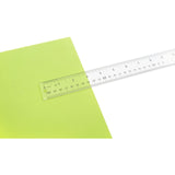 SISXSO Acrylic Clear Ruler, 12 In