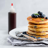 Frascos de 4 onças com tampa de ponta vermelha (pacote com 8), sem BPA e sem látex, mini-frascos de qualidade alimentar (120 ml) - para artes e ofícios, cola, glacê, grelhador, molhos, temperos, condimentos, decoração de bolos 