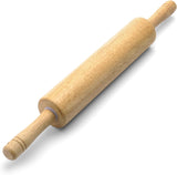 SISXSO Classic Wood Rolling Pin, 17.75-Inch, Natural