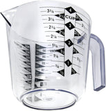 SISXSO Select Plastic Measuring Cup, 1 Cup Capacity, Clear