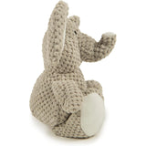 SISXSO Checkers Elephant Squeaky Plush Dog Toy, Chew Guard Technology - Gray, Large