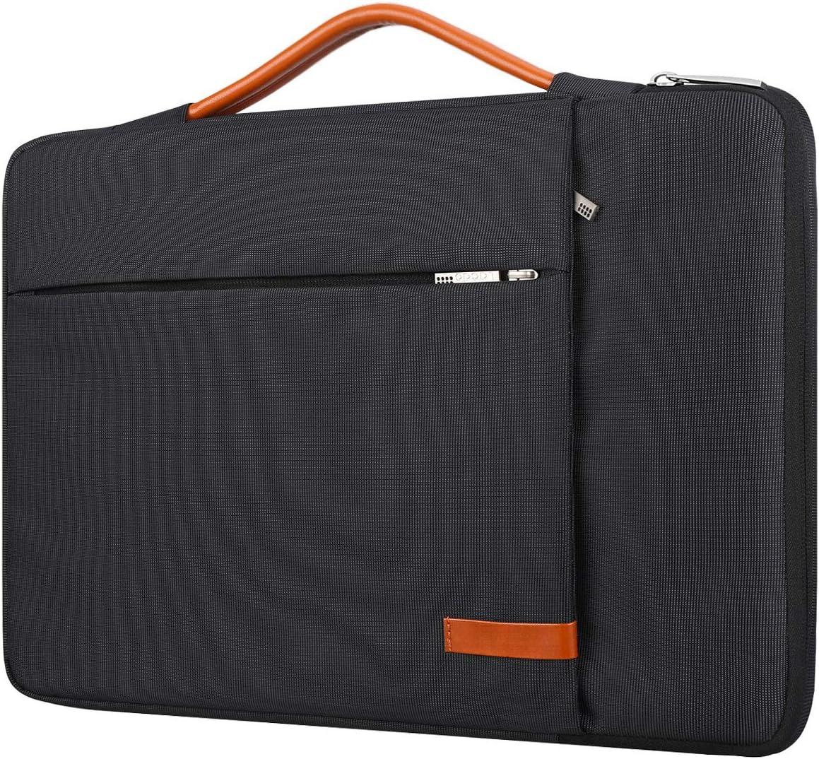 SISXSO 15.6 inch Portable Monitor Case for Most 15.6 inch Portable Monitor, Computer Laptop Display External Monitors Portable Monitor Protective Carrying Sleeve Bag with Accessory Pocket, Black