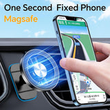 SISXSO Car Phone Mount for Magsafe,20 Strong Magnets, Magnetic Phone Holder for Car Dashboard,  360° Rotation Hands Free Mag Safe Phone Mount for Car Dash Fit 15 14 13 12 Pro Max Plus MagSafe Case