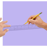 SISXSO Acrylic Clear Ruler, 12 In