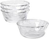 SISXSO Clear Glass Original 10 oz Custard Cup (4 Pack)