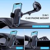 Suporte de telefone para carro Suporte de telefone para painel de para-brisa de carro Ventilação de ar Universal Hands Free Suporte de telefone celular para automóvel 