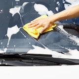 SISXSO Microfiber Cleaning Cloth, Non-Abrasive, Reusable and Washable, Pack of 24, Blue/White/Yellow, 16" x 12"