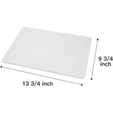 SISXSO White Quarter Cake Sheet 13.75” x 9.75” Cake Board Sturdy Rectangle Greaseproof Pad Full 15 Pk Boards (15, White)