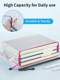 SISXSO 18 Pack 8 Sizes Mesh Pouch, 9 Colors, Waterproof Zipper File Bags Document Multipurpose Travel Bags for Office Supplies Cosmetics Travel Accessories