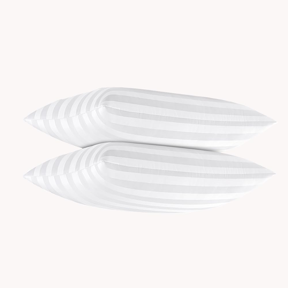 SISXSO Hotel Collection Bed Pillows for Sleeping 2 Pack Queen Size，Pillows for Side and Back Sleepers,Super Soft Down Alternative Microfiber Filled Pillows,20 x 30 Inches