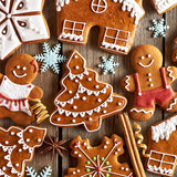 SISXSO Cookie Cutter Set - 5 Piece Holiday Cookies Molds - Snowman, Christmas Tree, Gingerbread Man, Candy Cane, Snowflake