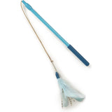 SISXSO Frisky Flyer Feather Wand Cat Toy, Extendable Up to 24"