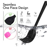 Pincéis de confeitaria de silicone resistentes ao calor, para espalhar óleo, manteiga, molho, marinadas para churrasco, grelha, churrasco, cozimento, cozinha, sem BPA, lavável na máquina de lavar louça (preto 2) 