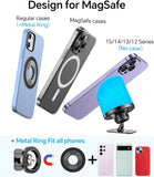 SISXSO Car Phone Mount for Magsafe,20 Strong Magnets, Magnetic Phone Holder for Car Dashboard,  360° Rotation Hands Free Mag Safe Phone Mount for Car Dash Fit 15 14 13 12 Pro Max Plus MagSafe Case