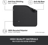 SISXSO Mouse Pad, Computer Mouse Mat with Anti-Slip Rubber Base, Easy Gliding, Spill-Resistant Surface, Durable Materials, Portable