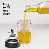 Garrafa pequena para molho de salada - preta 