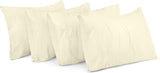SISXSO Bedding Queen Pillow Cases - 4 Pack - Envelope Closure - Soft Brushed Microfiber Fabric - Shrinkage and Fade Resistant Pillow Covers Queen Size 20 X 30 Inches (Queen, Grey)