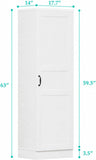 SISXSO Unikito 63" Tall Kitchen Pantry Storage Cabinet with Doors & Shelves