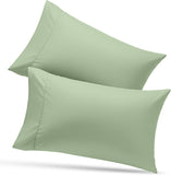SISXSO Bedding Queen Pillow Cases - 4 Pack - Envelope Closure - Soft Brushed Microfiber Fabric - Shrinkage and Fade Resistant Pillow Covers Queen Size 20 X 30 Inches (Queen, Grey)