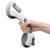 SISXSO Grab Bars for Bathtubs and Showers 2 Pack Suction Grab Bar, Heavy Duty 12 Inch Shower Handle Removable Bath Handrails for Seniors and Elderly, Bathroom Safety Grip No Drilling Waterproof Grey