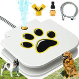SISXSO Dog Water Fountain Outdoor Drinking Water Toy for Large Dogs, Paw Activated Water Fountain, Dog Sprinkler Step On, Fun Dog Toys，Includes 304 Stainless Steel Dog Hose