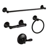 SISXSO BGL 4-Piece Brushed Nickel Bathroom Hardware Set with Adjustable Towel Bar
