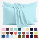 SISXSO Bedding Queen Pillow Cases - 4 Pack - Envelope Closure - Soft Brushed Microfiber Fabric - Shrinkage and Fade Resistant Pillow Covers Queen Size 20 X 30 Inches (Queen, Grey)
