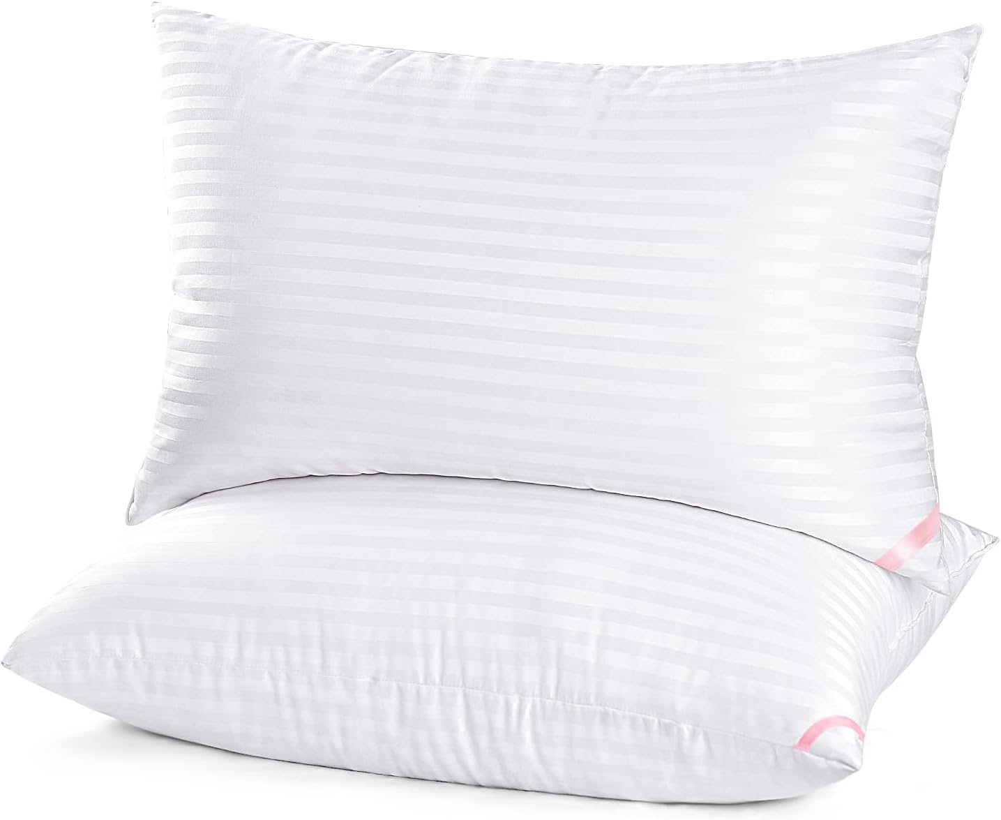 SISXSO Hotel Collection Bed Pillows for Sleeping 2 Pack Queen Size，Pillows for Side and Back Sleepers,Super Soft Down Alternative Microfiber Filled Pillows,20 x 30 Inches
