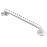 SISXSO Moen Home Care Bathroom Safety 18 Inch Stainless Steel Handicap Grab Bar for Bathtub and Shower, Slip Resistant Finish, Elderly Assistance Product, Polished Brass, R8918P
