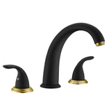 SISXSO SUMERAIN 2 Handle Widespread Roman Tub Faucet, Chrome Finish