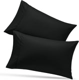 SISXSO Bedding Queen Pillow Cases - 4 Pack - Envelope Closure - Soft Brushed Microfiber Fabric - Shrinkage and Fade Resistant Pillow Covers Queen Size 20 X 30 Inches (Queen, Grey)