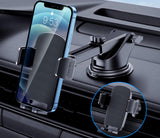 SISXSO Phone Mount for Car Phone Holder [Military-Grade Suction & Stable Clip] Car Phone Holder Mount Windshield Dashboard Air Vent Universal Automobile Mount Fit for All Android Smartphones