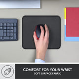 SISXSO Mouse Pad, Computer Mouse Mat with Anti-Slip Rubber Base, Easy Gliding, Spill-Resistant Surface, Durable Materials, Portable